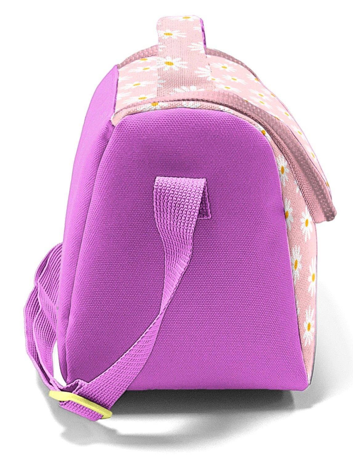 Coral High Kız Çocuk Pembe Beyaz Papatya Desenli Isı Yalıtımlı Beslenme Çantası 37124