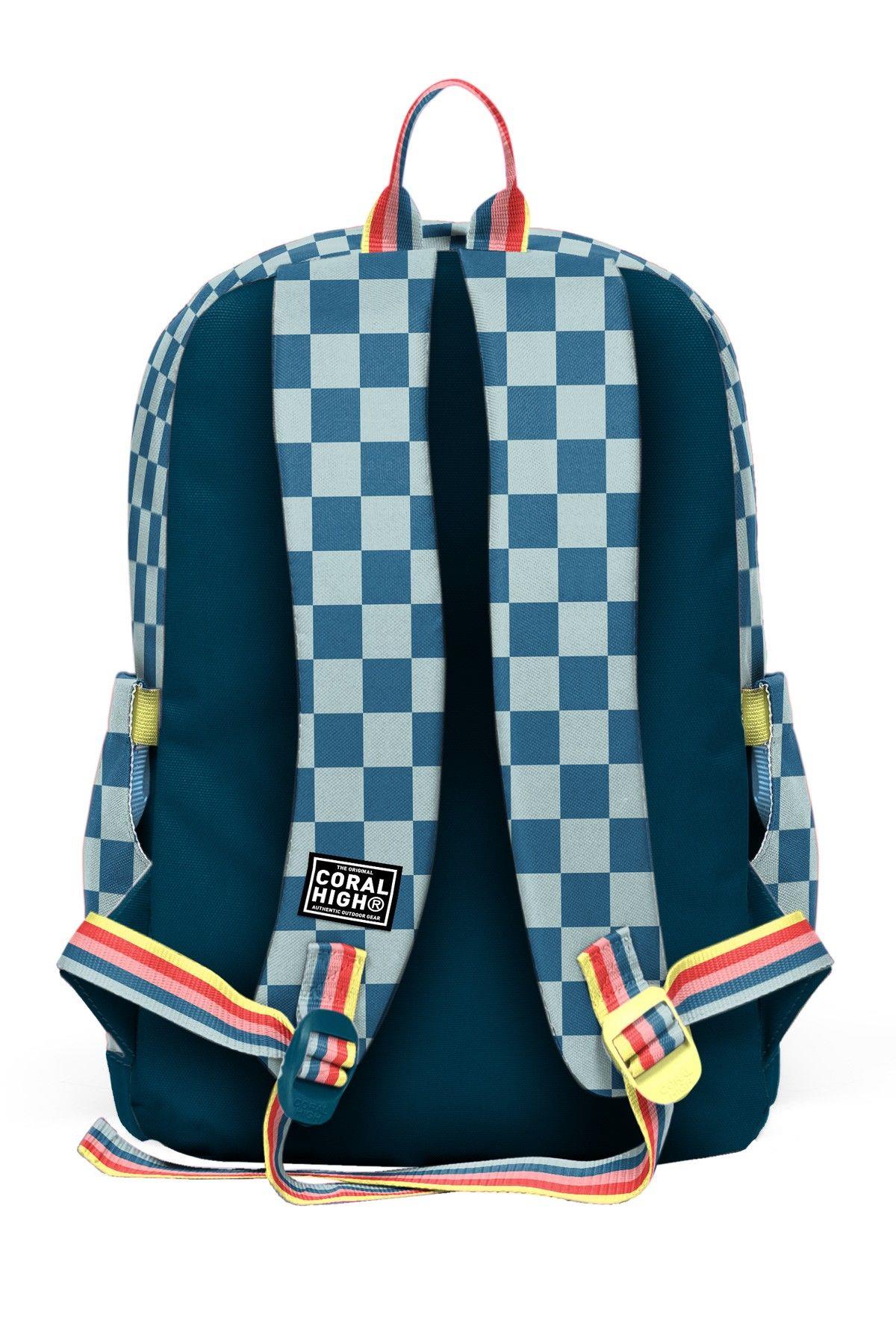 Coral High Kız Çocuk Sarı Pembe Yeşil Puantiyeli İlkokul Sırt Çantası (Dört Bölme) 33204