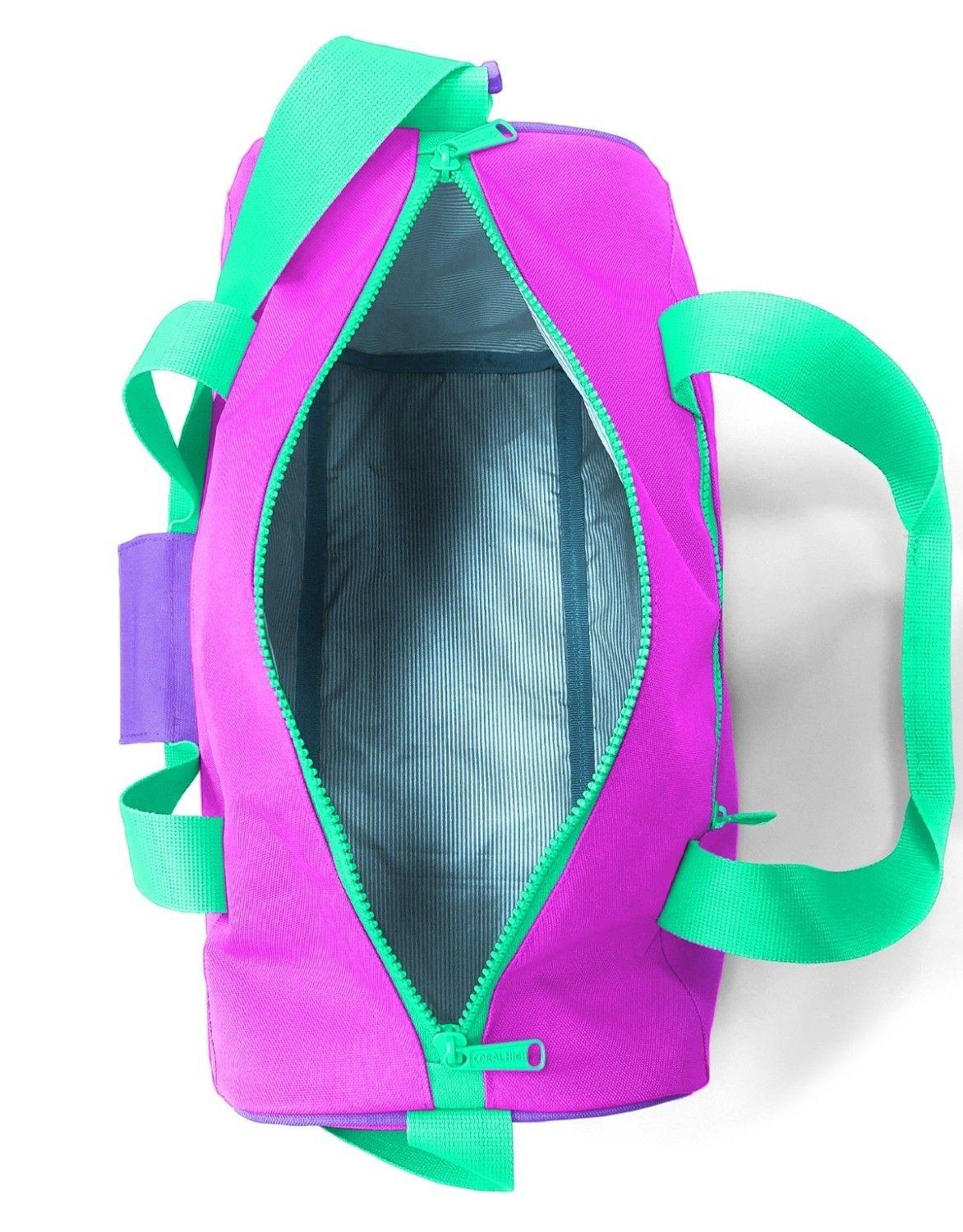 Coral High Kız Çocuk Spor ve Seyahat Çantası - Pembe Mor Renk Geçişli Desenli - 27518