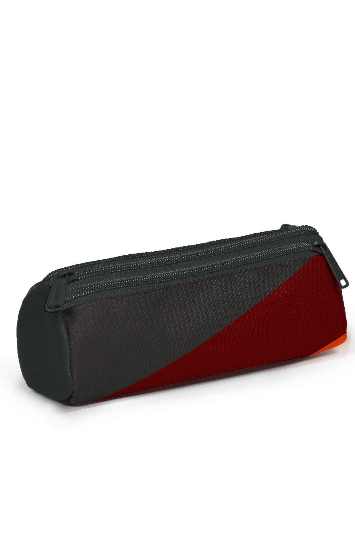 Coral High Koyu Gri Turuncu Bordo Renkli 3'lü Okul Çanta Seti SET0123692 - Erkek