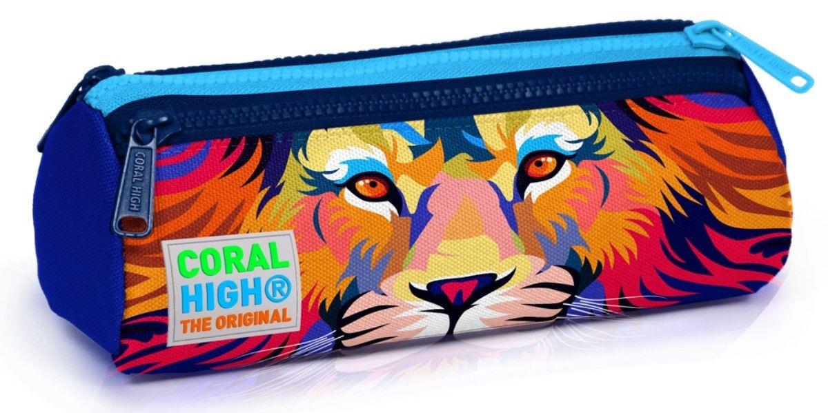 Coral High Lacivert Aslan Üçlü İlkokul Okul Çanta Seti - Erkek Çocuk