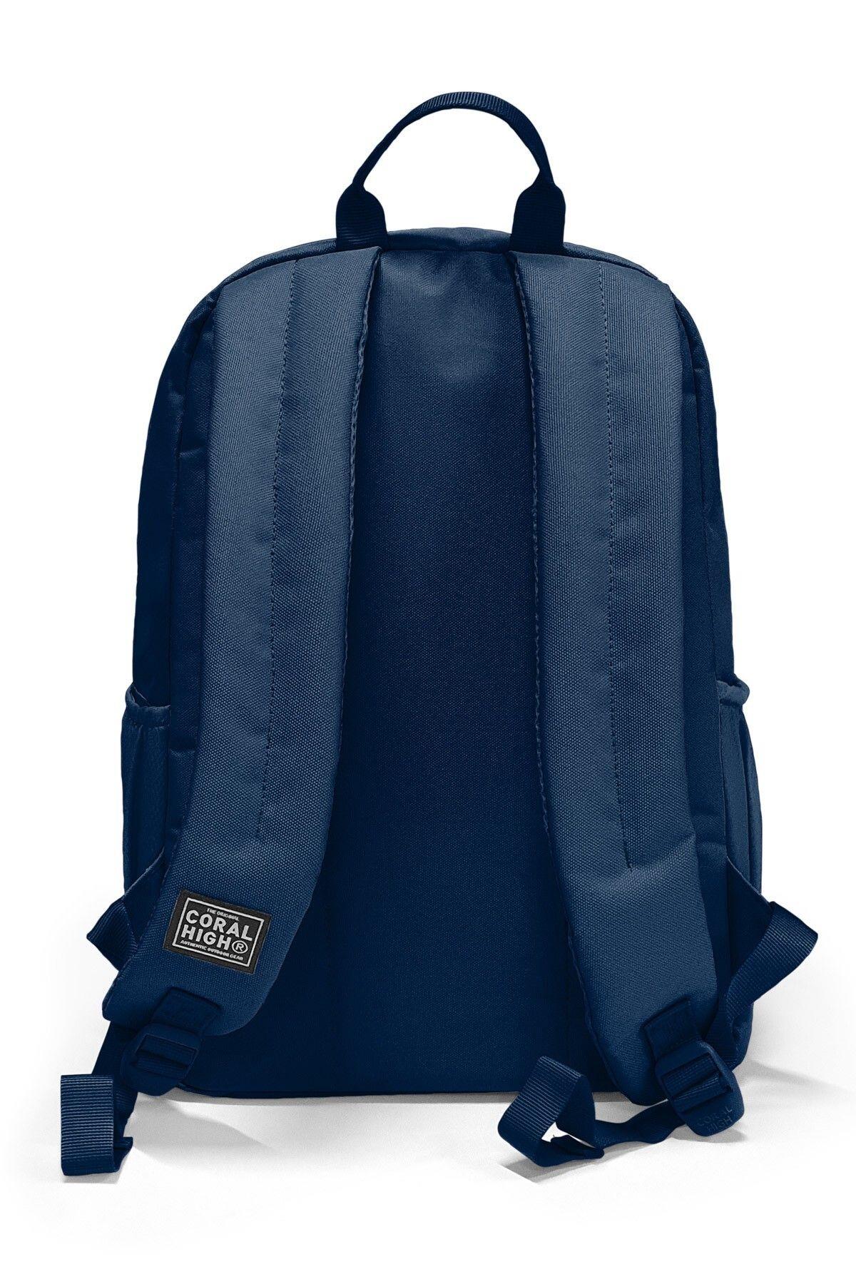 Coral High Lacivert Renkli Çizgili 3'lü Okul Çanta Seti SET0123690 - Erkek