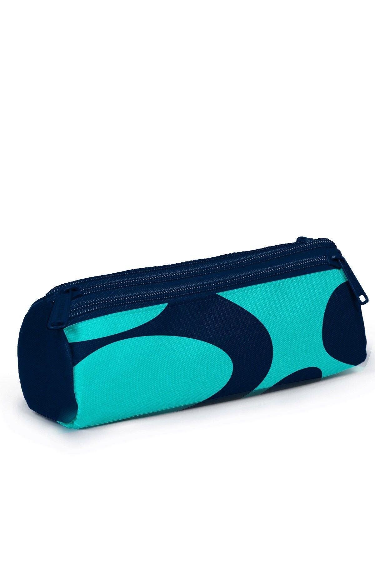 Coral High Lacivert Turkuaz Desenli 3'lü Okul Çanta Seti SET0123686 - Erkek