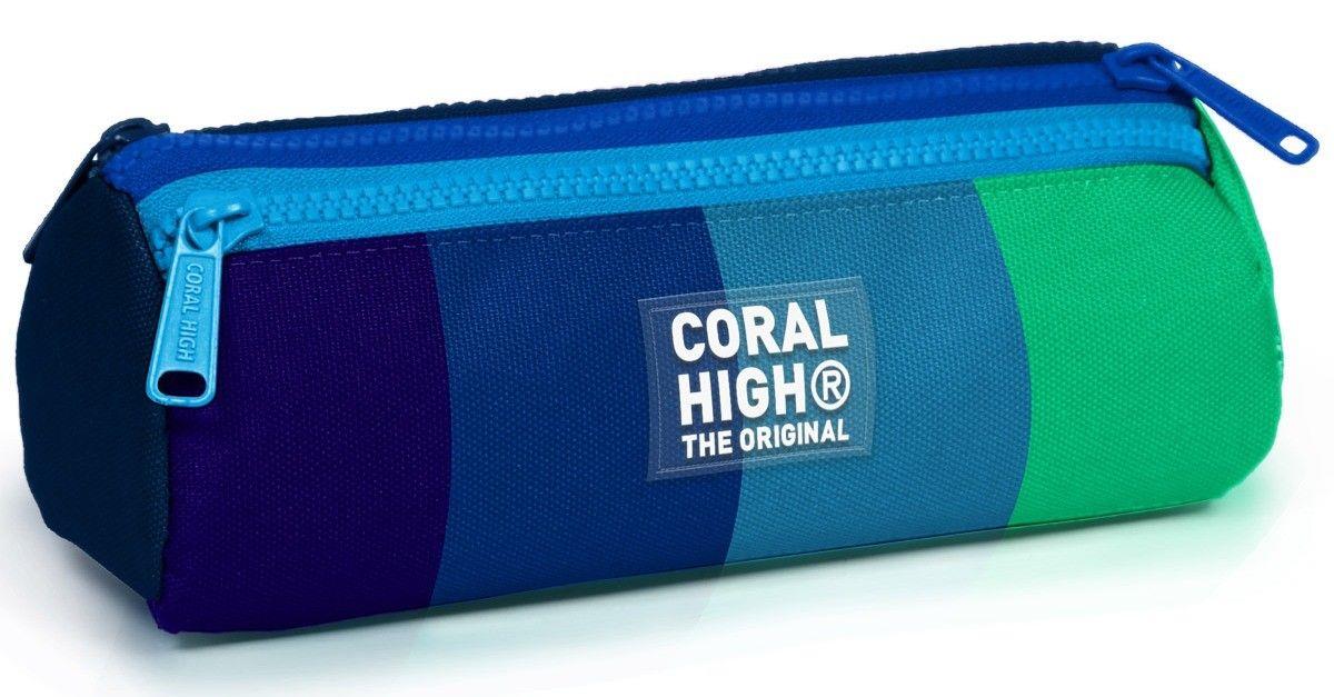 Coral High Lacivert Yeşil Renk Geçişli Erkek Çocuk Üç Gözlü Kalemlik 22097