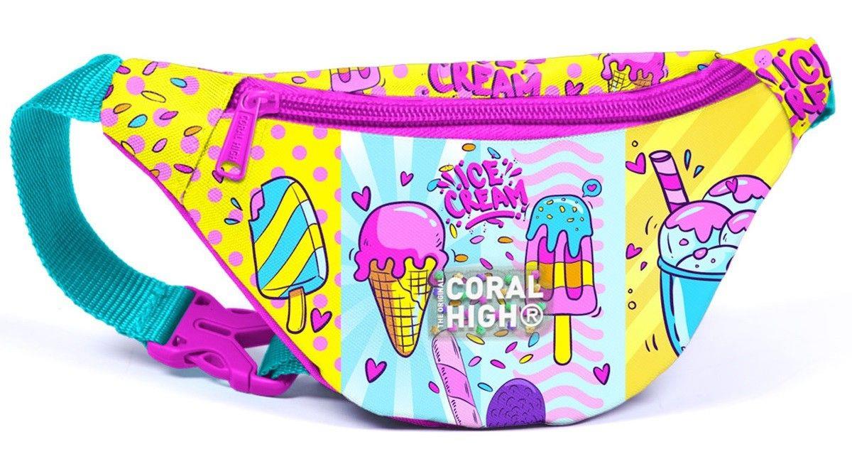 Coral High Mixed Dondurma Desenli Kız Çocuk Beşli Okul Çanta Seti - İlkokul İçin Uygun