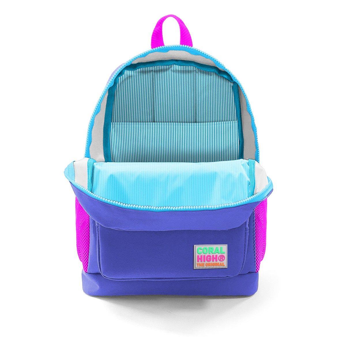 Coral High Mor İlköğretim Okul Sırt Çantası ve Beslenme Çanta Seti - Kız Çocuk