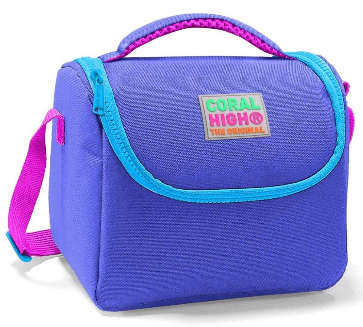 Coral High Mor İlköğretim Okul Sırt Çantası ve Beslenme Çanta Seti - Kız Çocuk