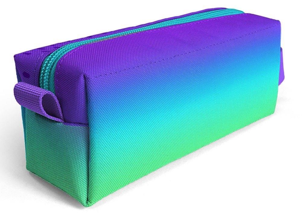 Coral High Mor Lila Renk Geçişli Desenli Kız Çocuk Isı Yalıtımlı Beslenme Çantası ve Kalemlik Seti