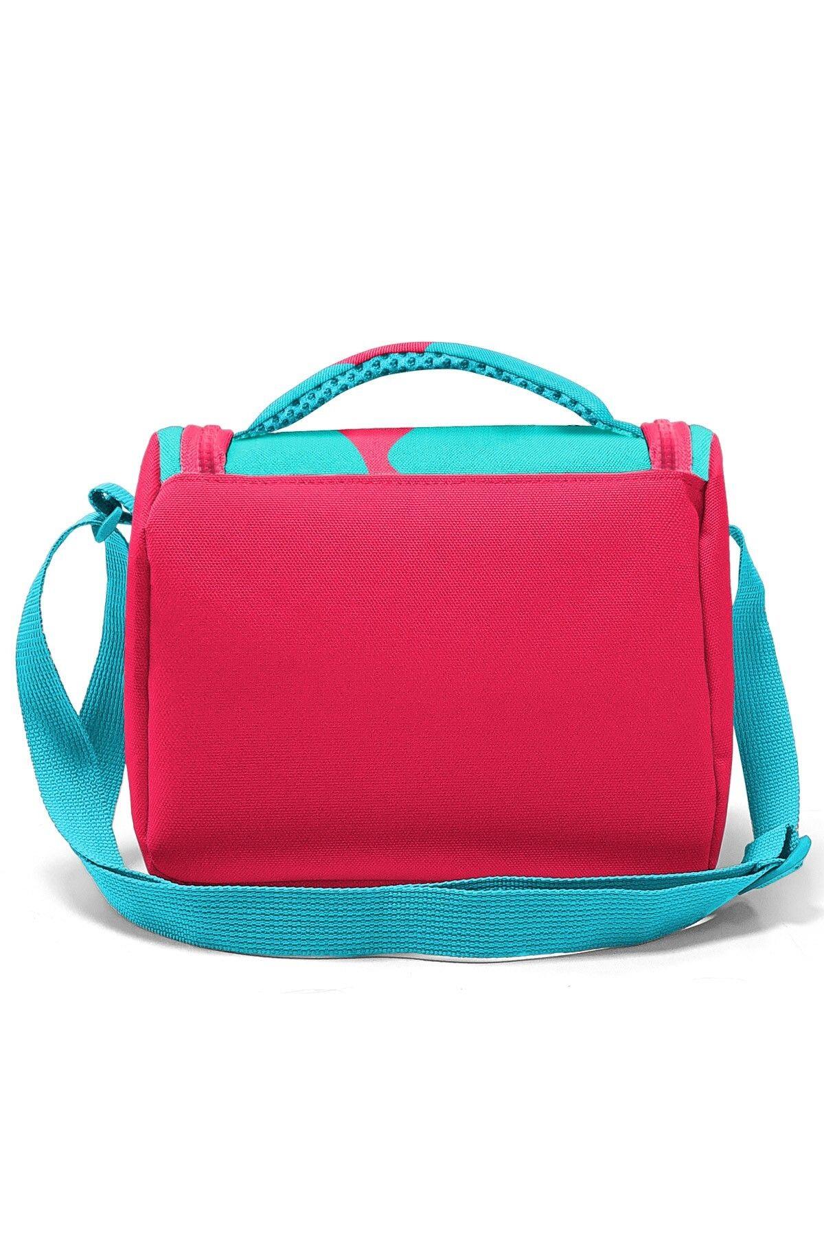 Coral High Neon Mercan Turkuaz Desenli 3'lü Okul Çanta Seti SET0123685 - Kız