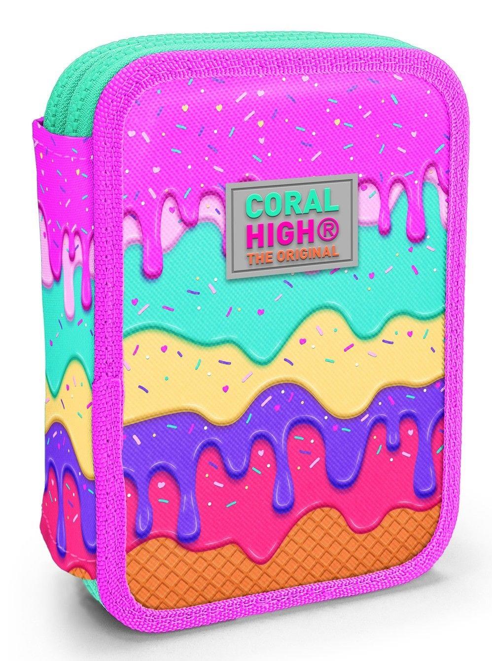 Coral High Organizer İki Katlı Kalem Çantası - Pembe Mor Dondurma, Kız Çocuk, Pembe Mor Dondurma 11131