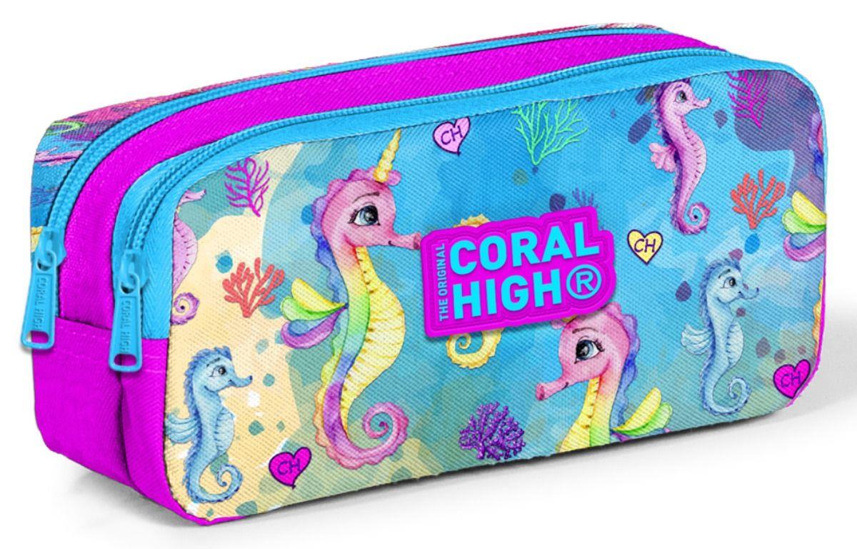 Coral High Pembe Denizatı Kız Çocuk Üçlü İlkokul Okul Çanta Seti