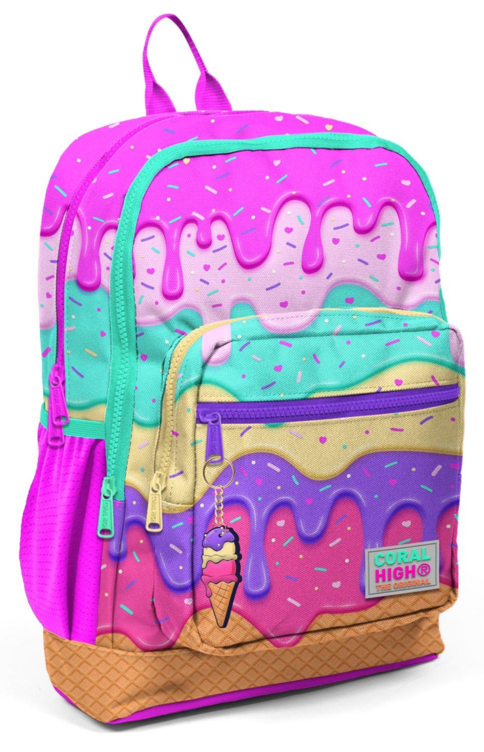 Coral High Pembe Dondurma İlkokul ve Günlük Sırt Çantası - Kız Çocuk