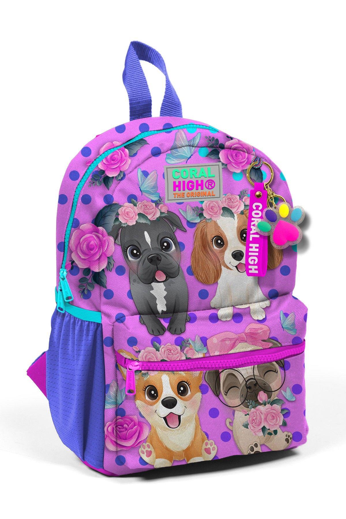 Coral High Pembe Köpek Mini Yuva Sırt Çantası - Kız Çocuk