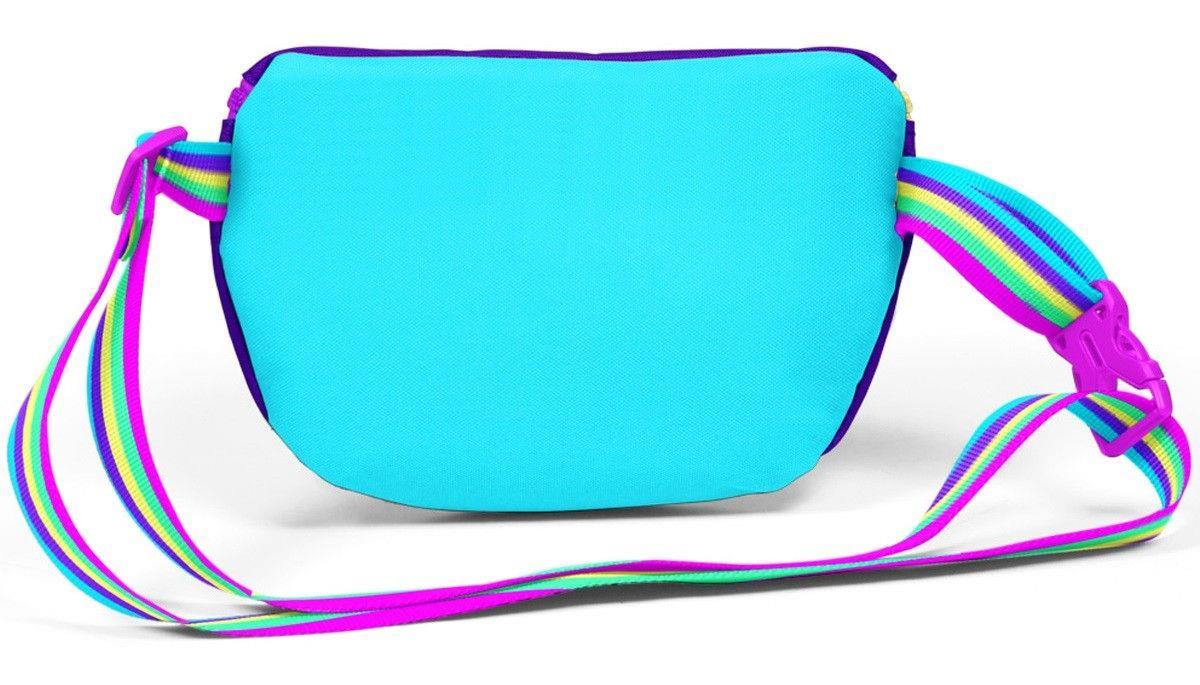 Coral High Rainbow Fermuarlı Mor Baskılı Kız Çocuk Bel Çantası