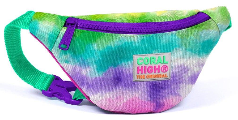Coral High Renkli Boyama Üçlü Okul Çantası ve Bel Çantası Seti