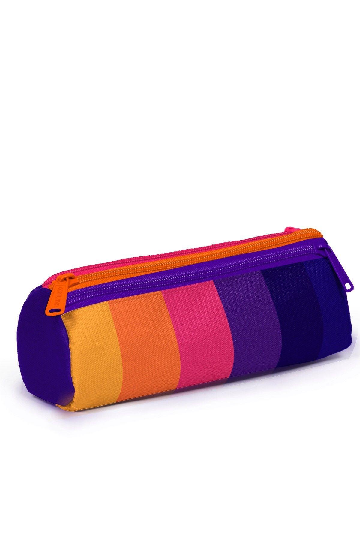 Coral High Renkli Çizgili 3'lü Okul Çanta Seti SET0123674 - Kız