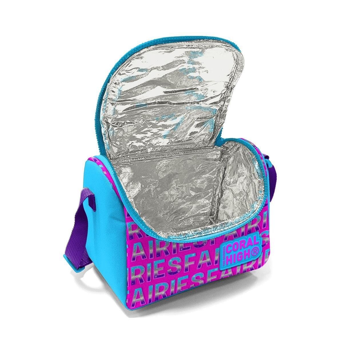 Coral High Simli ve Parlak Okul Çantası ve Beslenme Seti - Mavi Kız Peri - Kız Çocuk