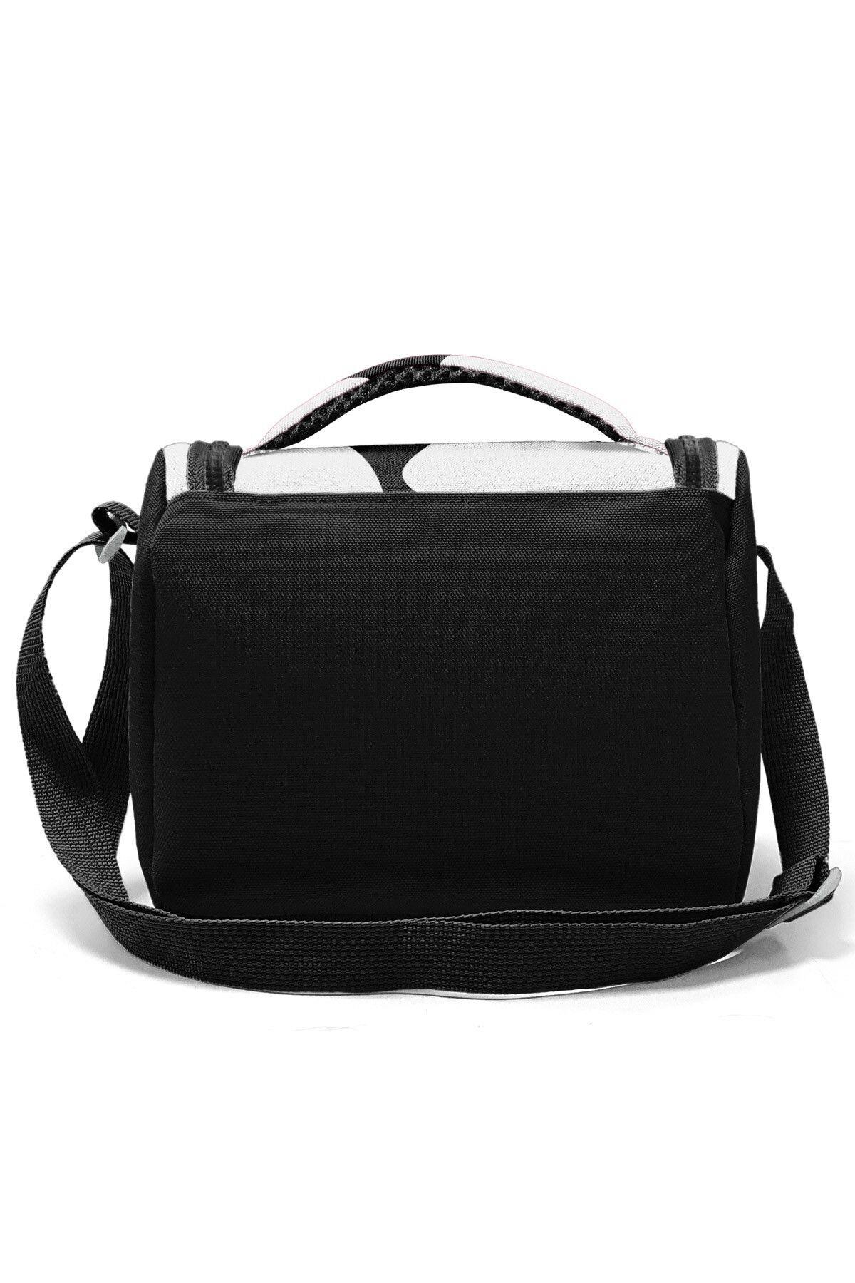 Coral High Siyah Beyaz Desenli 3'lü Okul Çanta Seti SET0123687 - Erkek