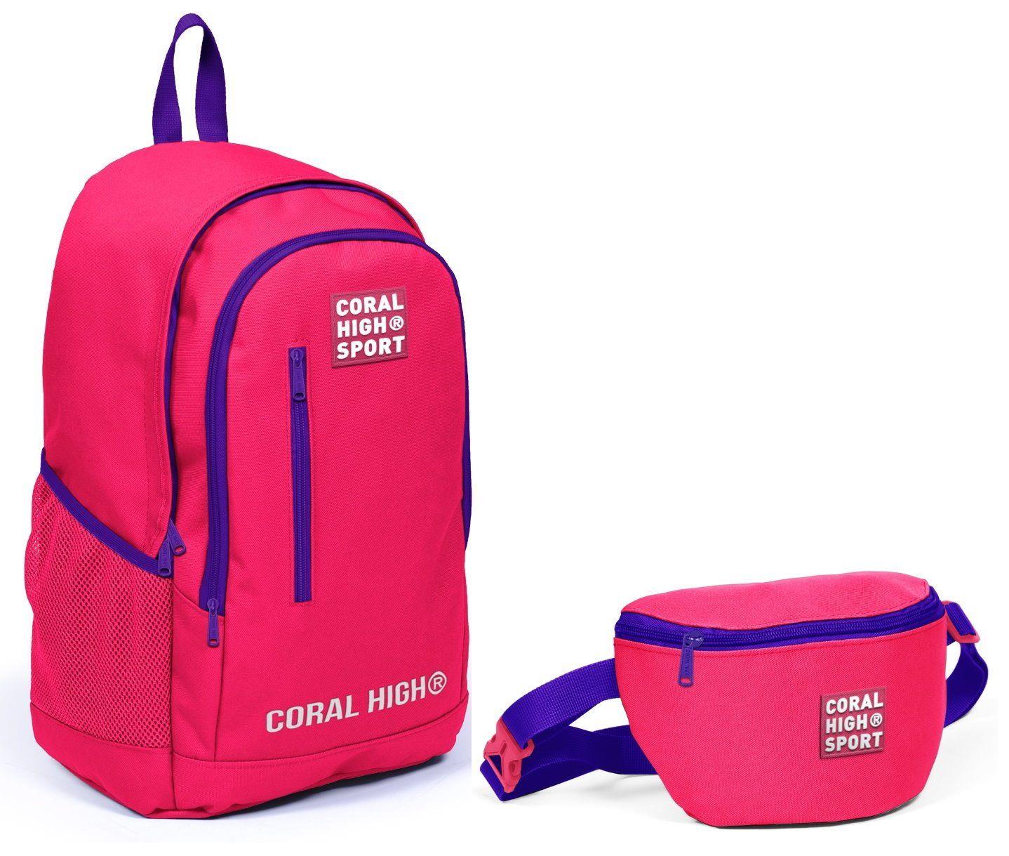 Coral High Sport Neon İlkokul Ortaokul Lise Çanta Seti