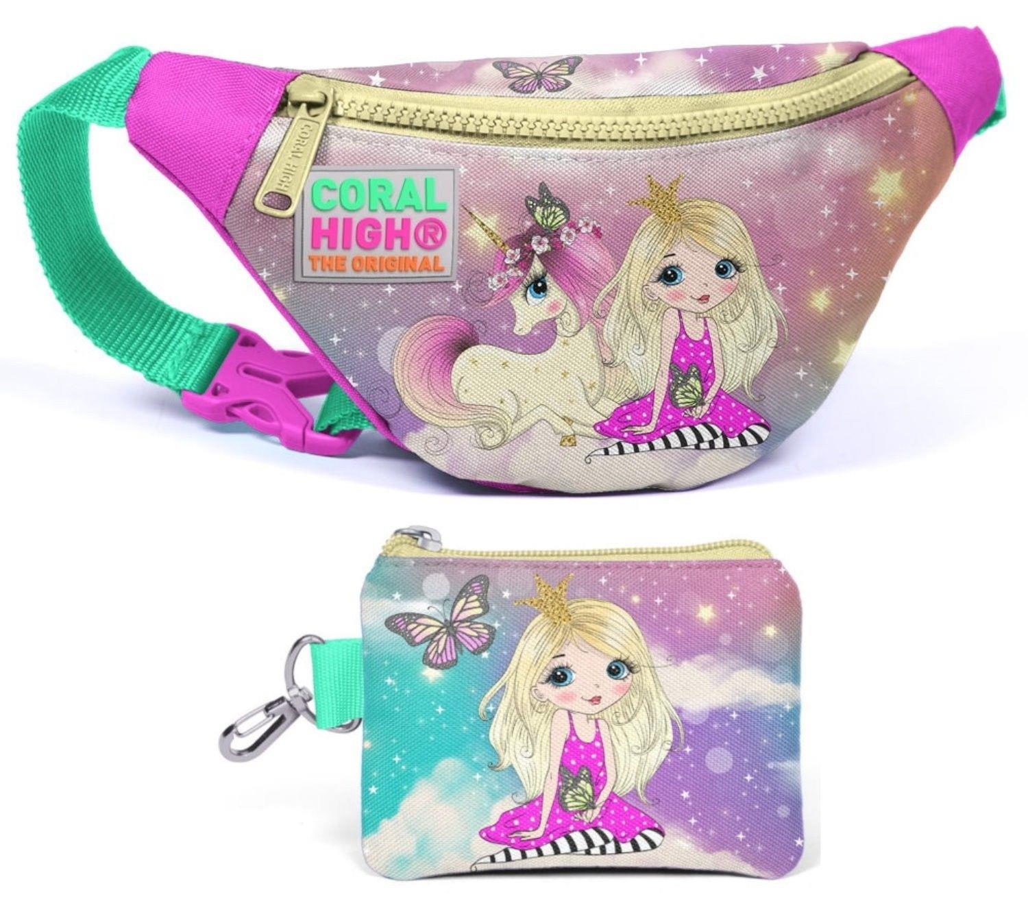 Coral High Su Yeşili Unicorn Beşli Okul ve Günlük Çanta Seti