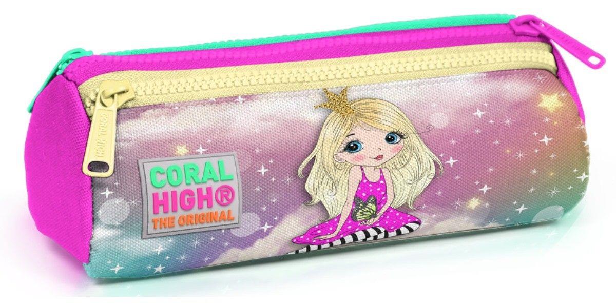 Coral High Su Yeşili Unicorn USB Soketli Okul Çanta Seti ve Bel Çantası - Kız Çocuk