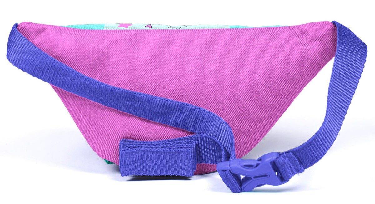 Coral High Turkuaz Pembe Dondurmalı Kedi Baskılı Kız Çocuk Bel Çantası