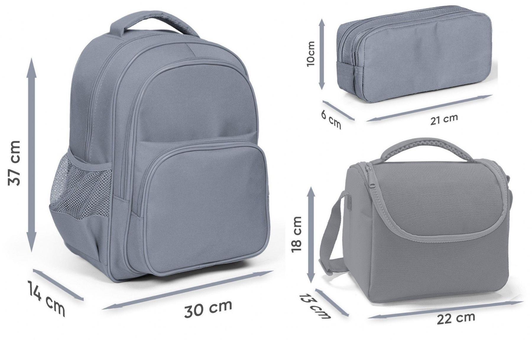 Coral High Üç Bölmeli Siyah Sarı Robot, Erkek Çocuk, İlkokul Üçlü Okul Çanta Seti