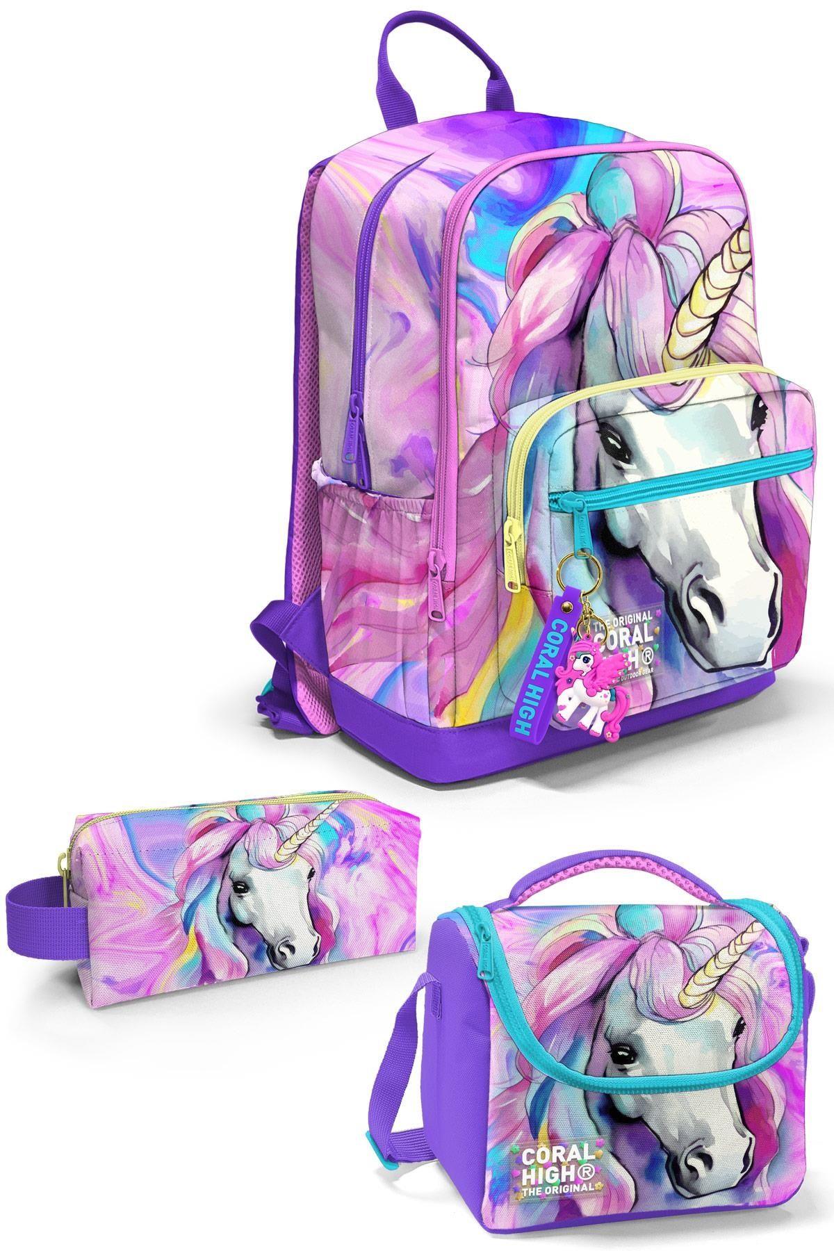 Coral High Unicorn 3'lü Okul Çanta Seti SET0123634