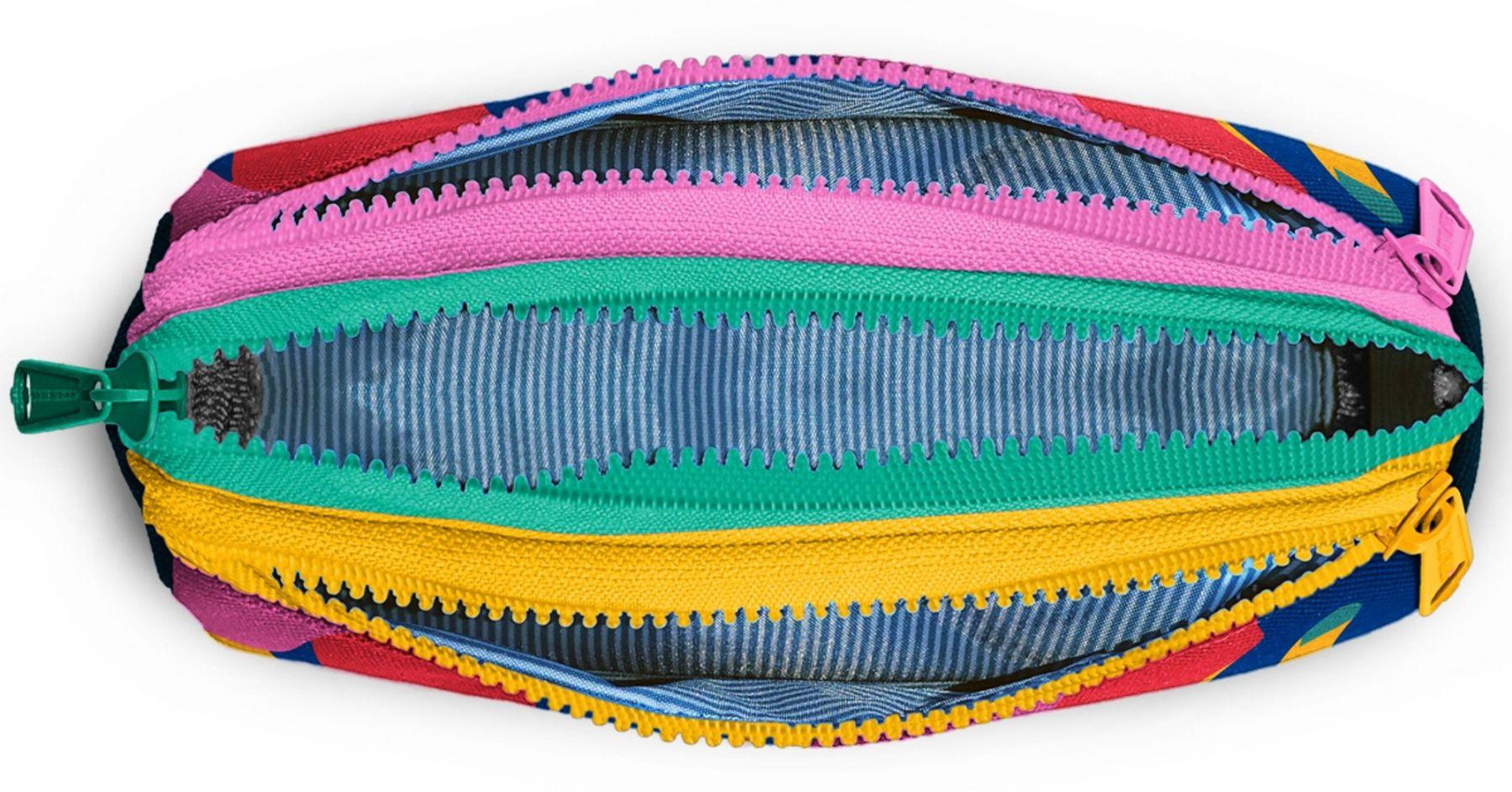 Coral High Unisex Renkli Kamuflaj Desenli Üç Gözlü Okul Kalem Çantası 31032