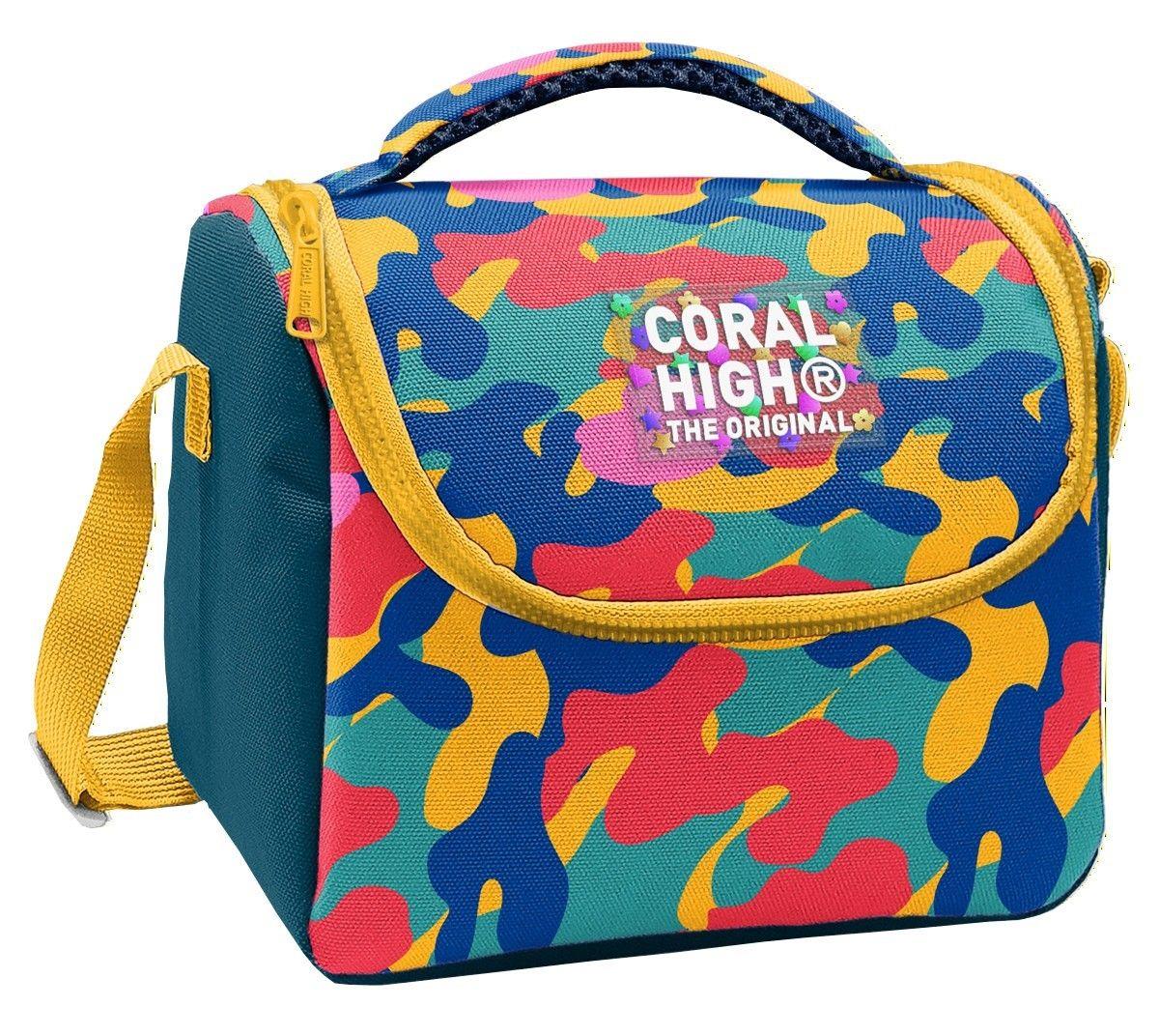 Coral High Unisex Renkli Kamuflaj Desenli Isı Yalıtımlı Beslenme Çantası 37132