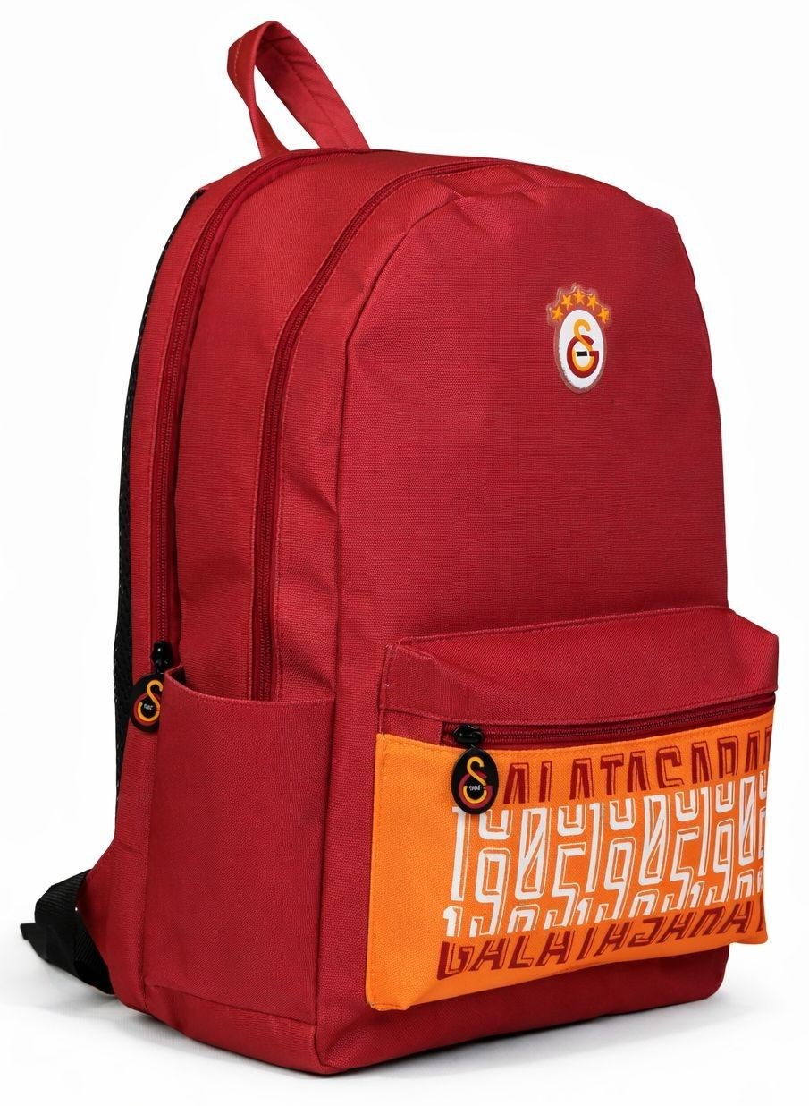 Galatasaray Üç Bölmeli Galatasaray 1905 Baskılı Erkek Çocuk Kırmızı Okul ve Günlük Sırt Çantası - 26525