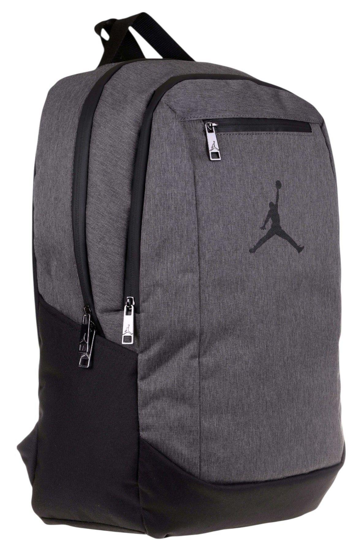 Jordan Air Arizona Gri Üç Bölmeli Erkek Çocuk Sırt Çantası - Q3127