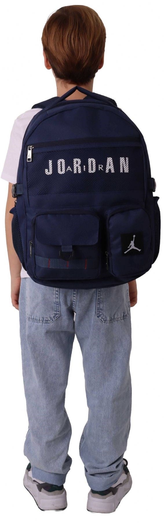 Jordan Air Beş Bölmeli Brooklyn Navy Blue Lacivert Erkek Çocuk Günlük ve Okul Sırt Çantası - Q3184