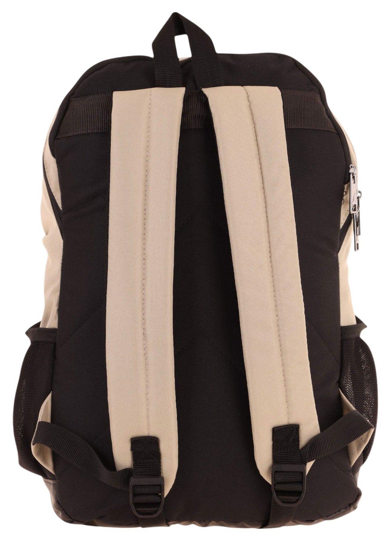 Jordan Air Boston Bej Renk Laptop Bölmeli Okul ve Günlük Sırt Çantası - Q3117