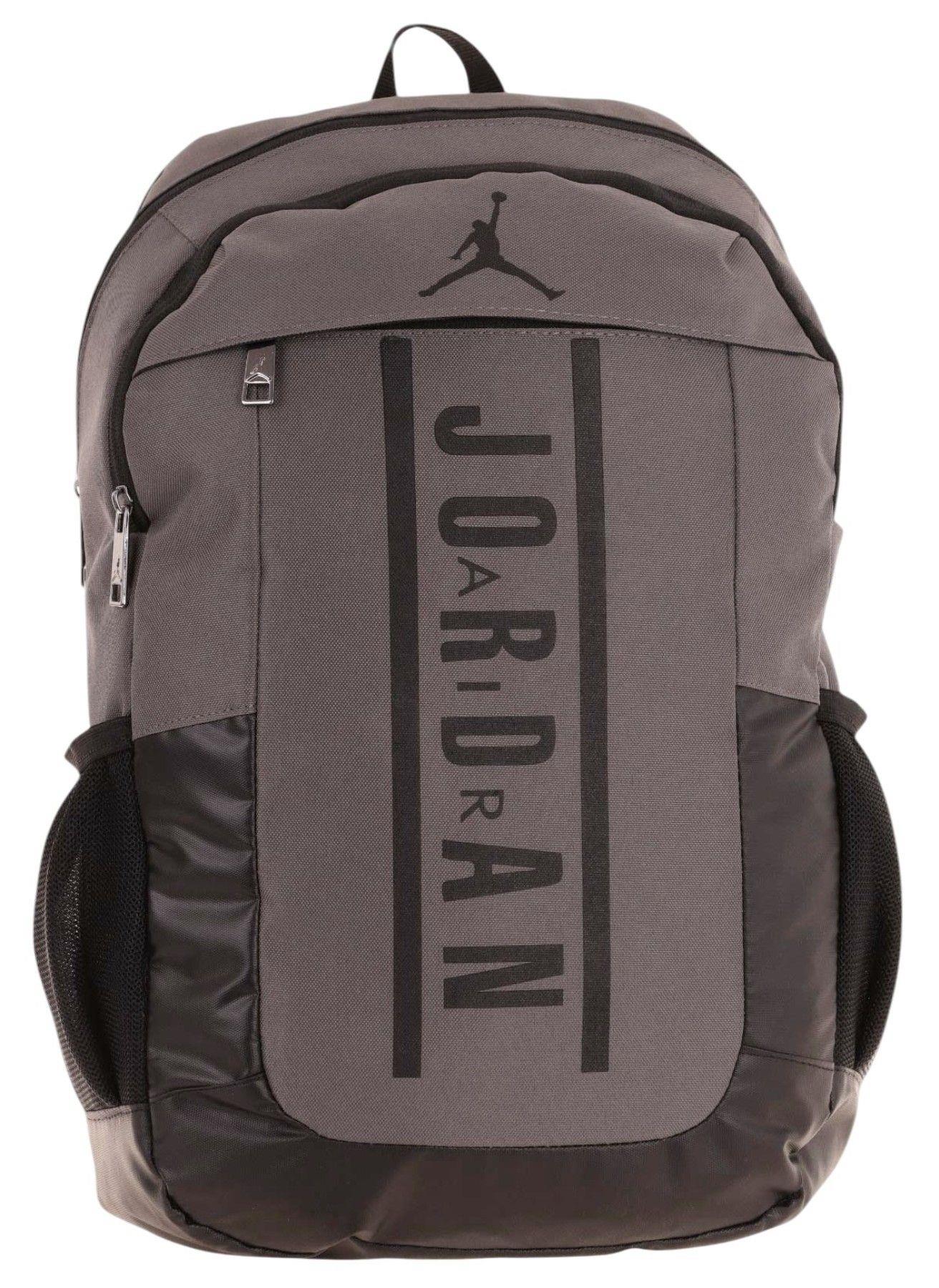 Jordan Air Boston Gri Renk Laptop Bölmeli Okul ve Günlük Sırt Çantası - Q3113