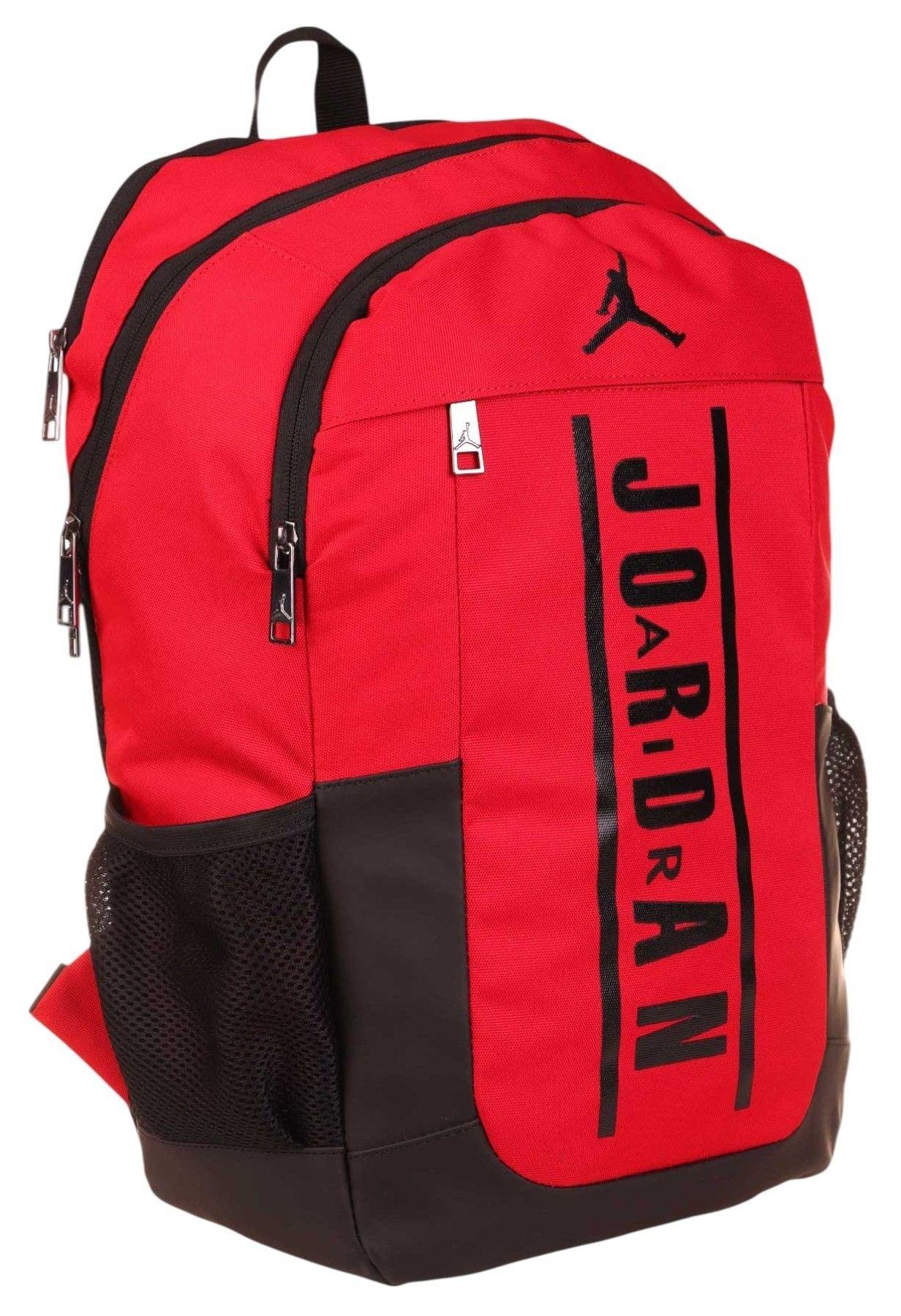 Jordan Air Boston Kırmızı Renk Laptop Bölmeli Okul ve Günlük Sırt Çantası - Q3115