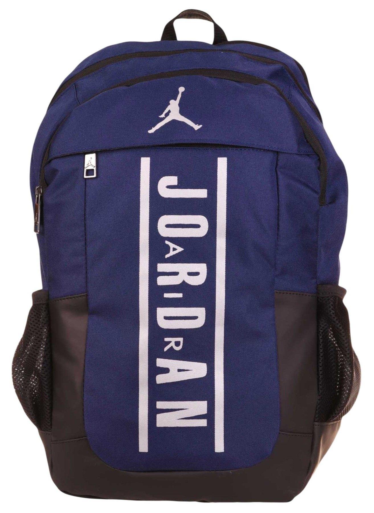 Jordan Air Boston Lacivert Renk Laptop Bölmeli Okul ve Günlük Sırt Çantası - Q3114