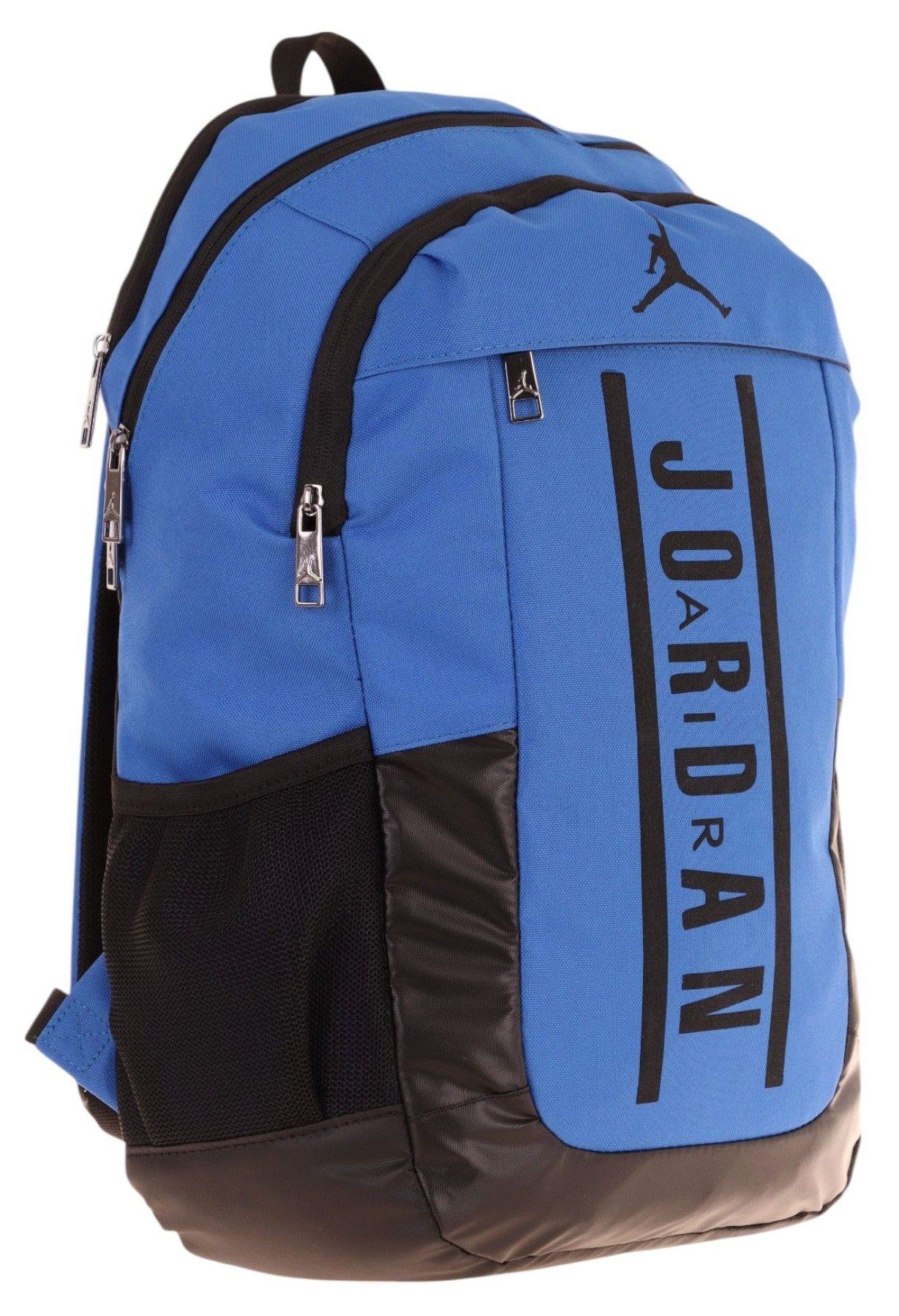 Jordan Air Boston Mavi Renk Laptop Bölmeli Okul ve Günlük Sırt Çantası - Q3116