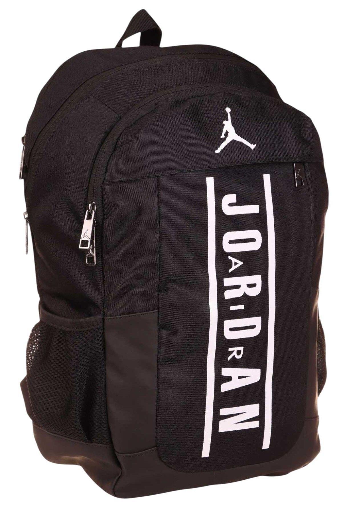 Jordan Air Boston Siyah Renk Laptop Bölmeli Okul ve Günlük Sırt Çantası - Q3112