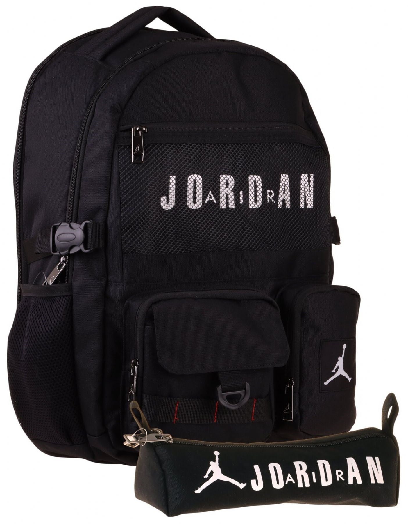 Jordan Air Brooklyn Black Siyah İkili Sırt Çantası ve Kalemlik Seti - Erkek Çocuk - SETJA-Q3180C