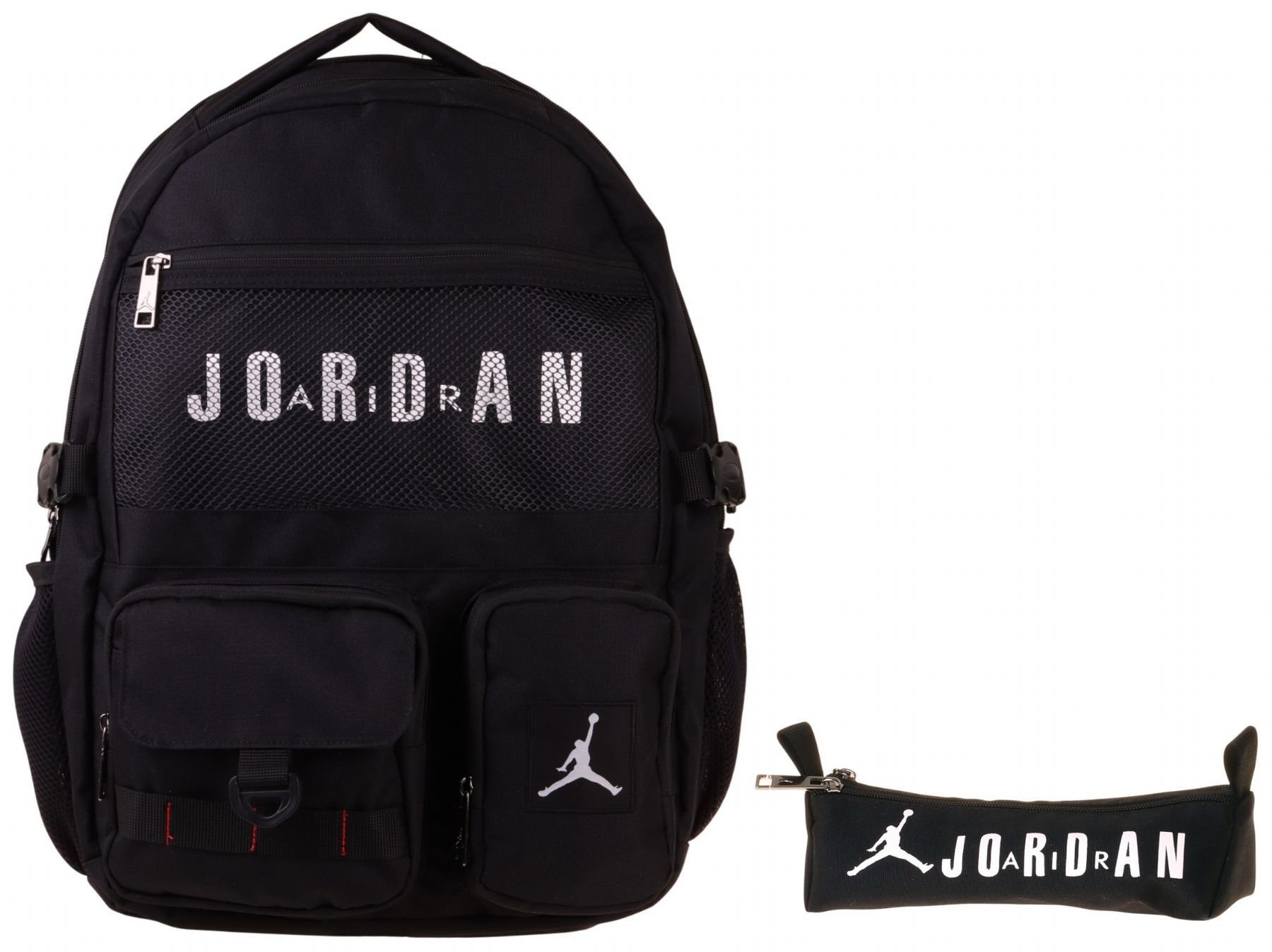 Jordan Air Brooklyn Black Siyah İkili Sırt Çantası ve Kalemlik Seti - Erkek Çocuk - SETJA-Q3180C
