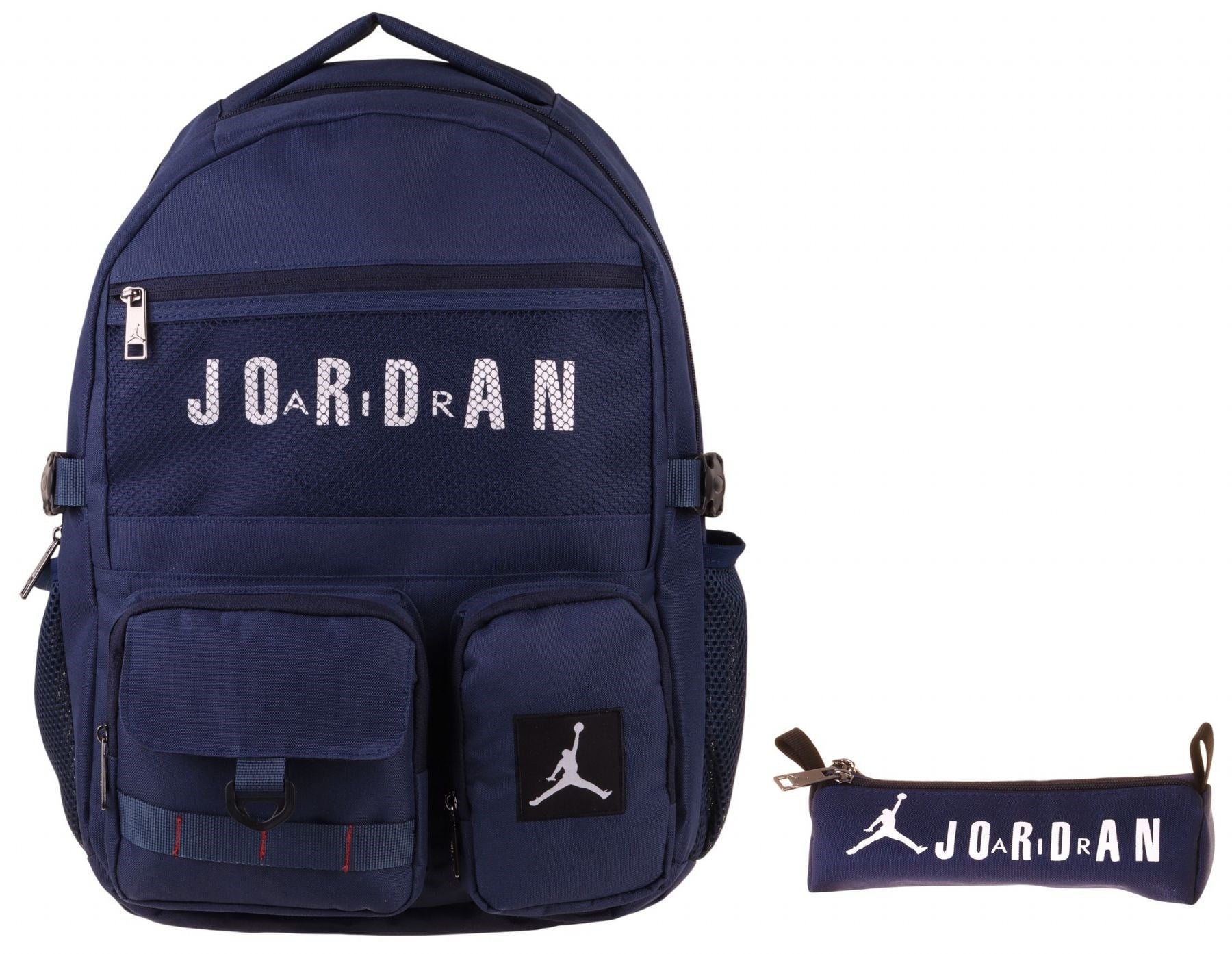 Jordan Air Brooklyn Navy Blue Lacivert İkili Sırt Çantası ve Kalemlik Seti - Erkek Çocuk - SETJA-Q3184C