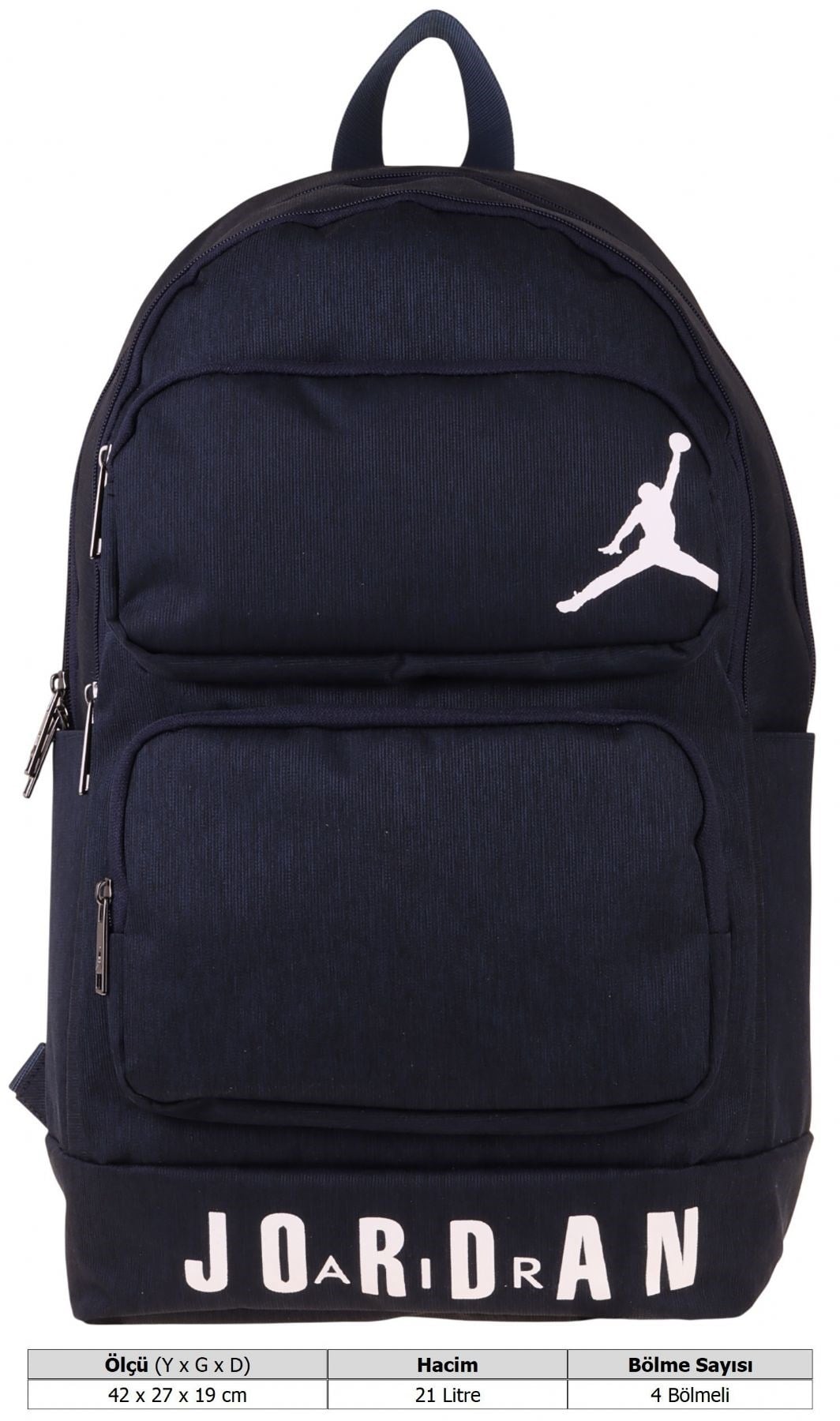 Jordan Air Cleveland Navy Blue Lacivert Erkek Çocuk Okul ve Günlük Sırt Çantası - Q3172