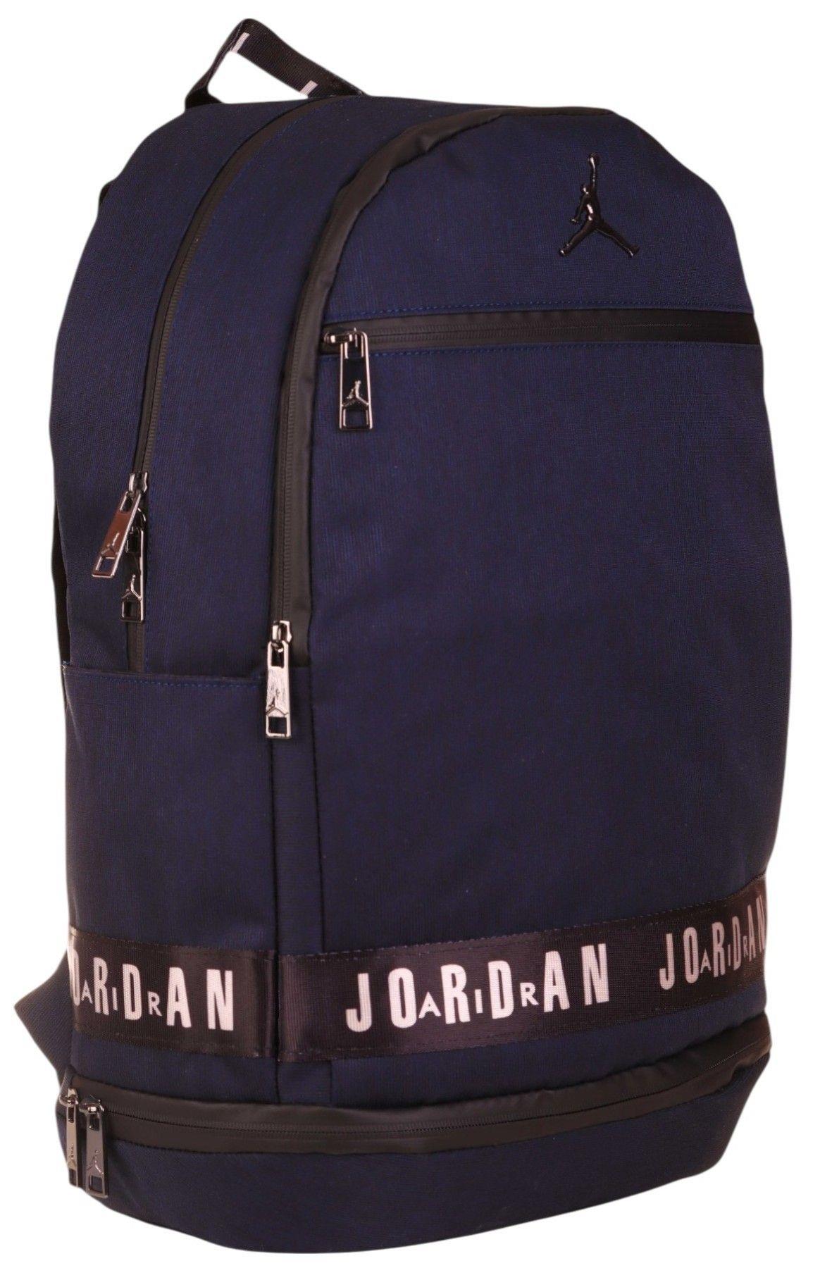 Jordan Air Georgia Lacivert, Erkek Çocuk, Dört Bölmeli Okul ve Günlük Sırt Çantası - Q3148