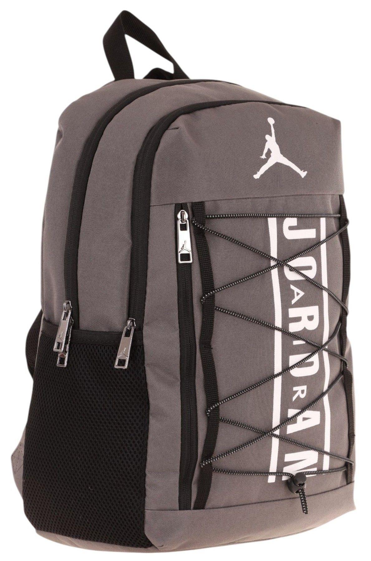 Jordan Air New Orlieans Gri Üç Bölmeli Okul, Günlük, Seyahat Sırt Çantası - Erkek - Q3157