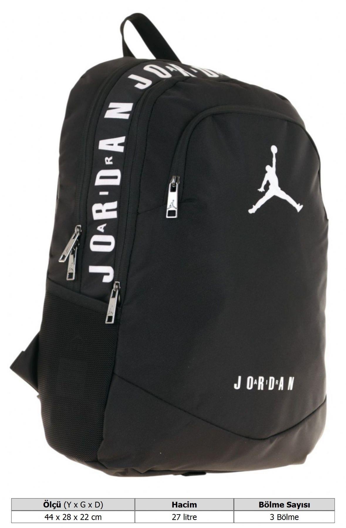 Jordan Air Oklahama Okul ve Günlük Sırt Çantası - Siyah - Q3091