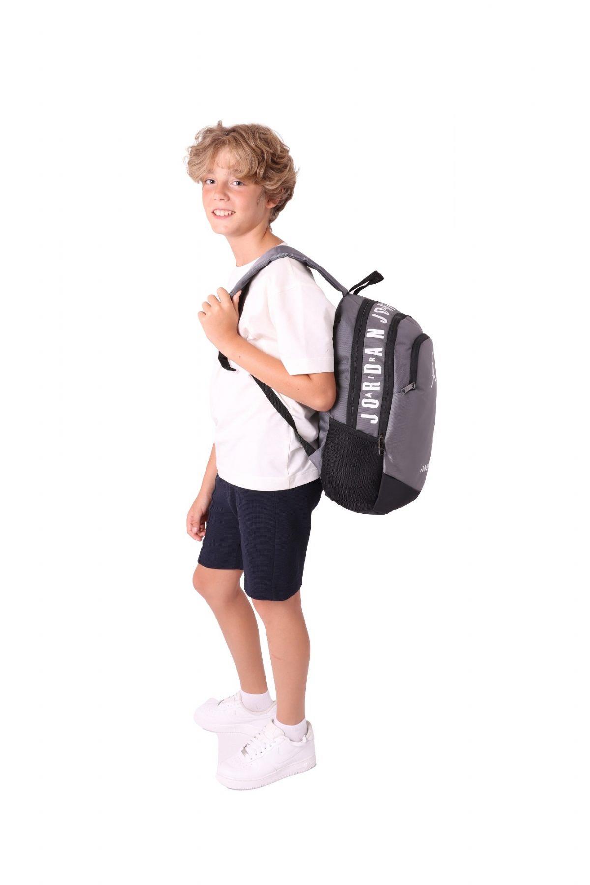 Jordan Air Oklahama Okul ve Günlük Sırt Çantası - Gri - Q3092