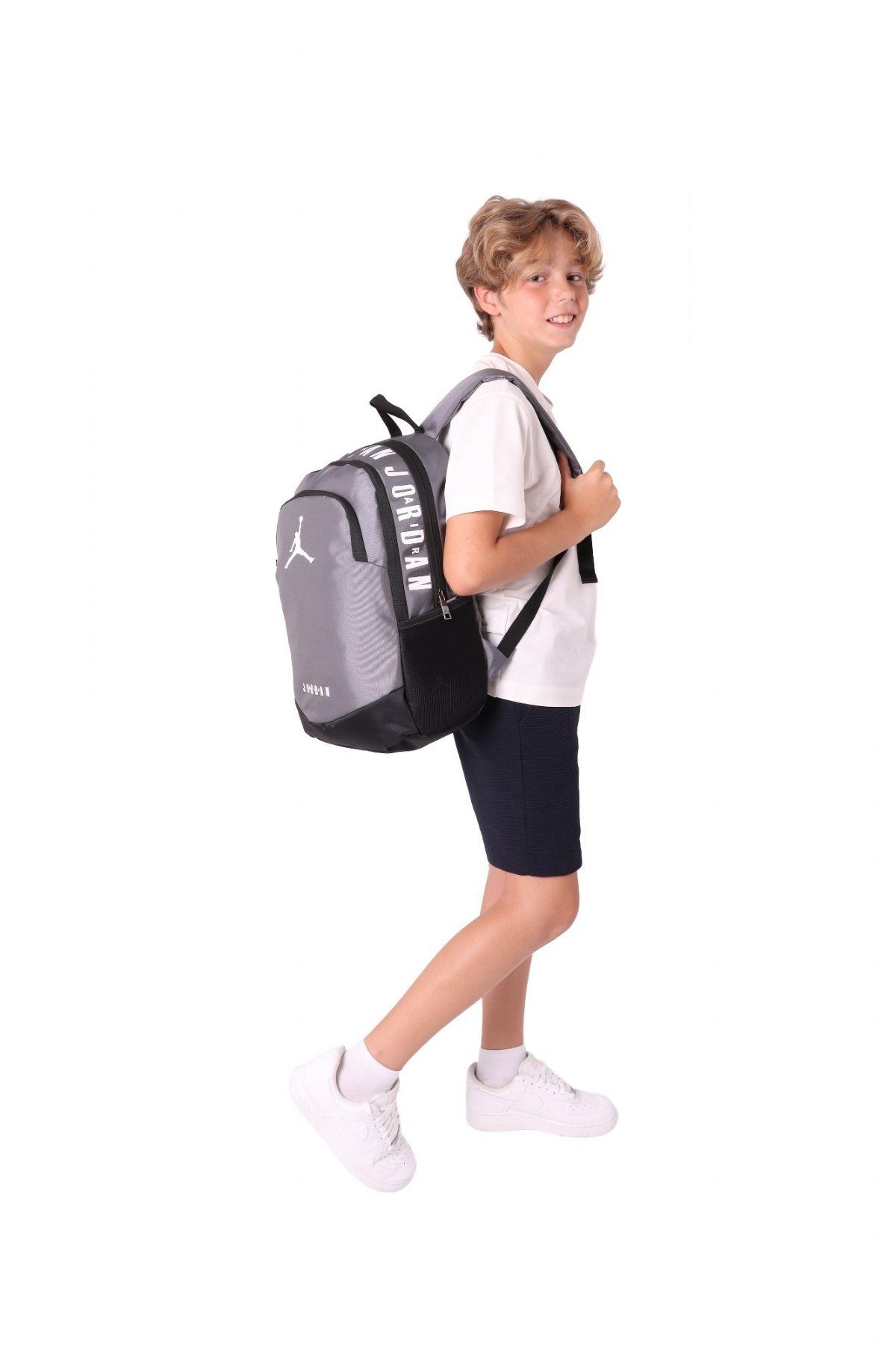 Jordan Air Oklahama Okul ve Günlük Sırt Çantası - Gri - Q3092