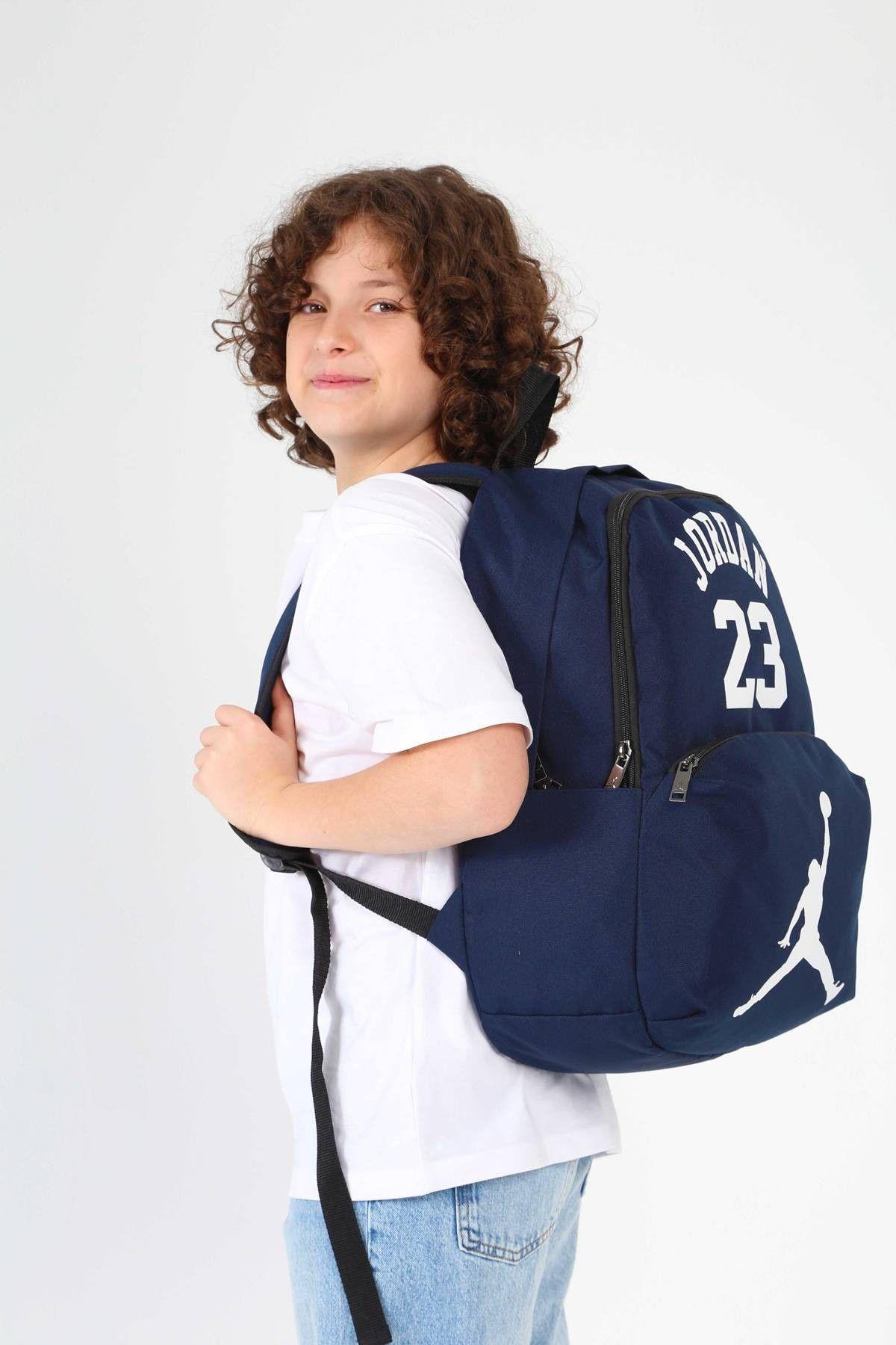 Jordan Air Okul ve Günlük Sırt Çantası (Minnesota Lacivert) - Erkek - Üç  Bölmeli - Q3131