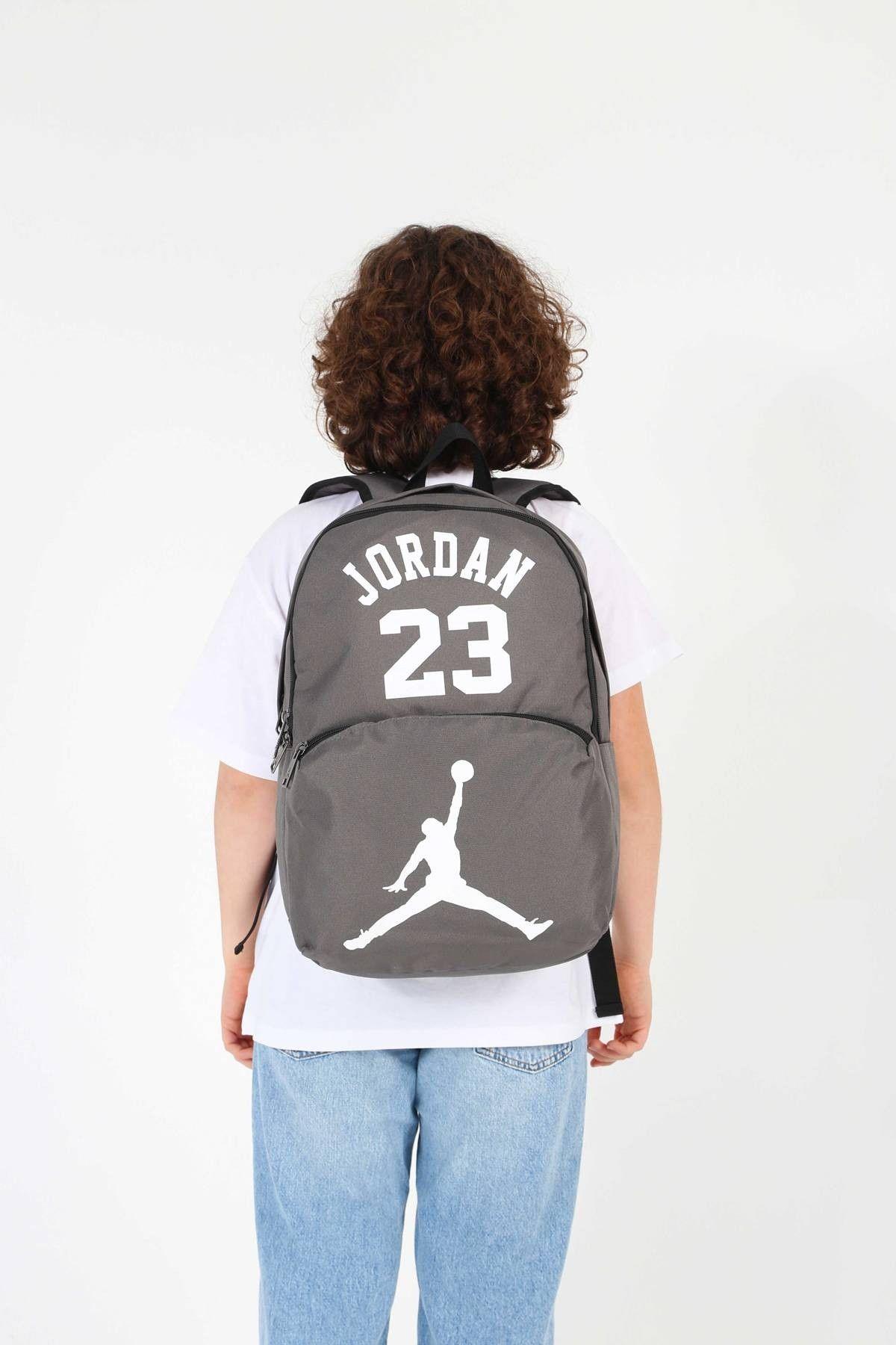 Jordan Air Okul ve Günlük Sırt Çantası (Minnesota Gri) - Erkek - Üç  Bölmeli - Q3130